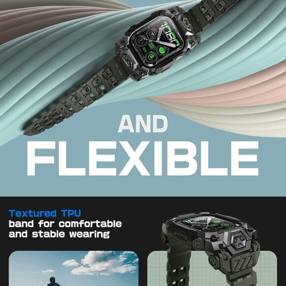 Unicorn Beetle Ore Pro Version Apple Watch 10 46mm Bumper Case Adjustable Strap - Picture 7 of 11